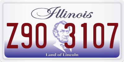IL license plate Z903107