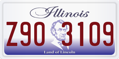 IL license plate Z903109