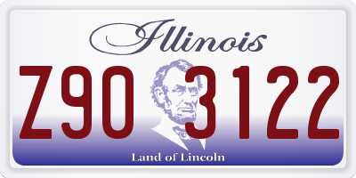 IL license plate Z903122