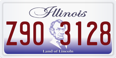 IL license plate Z903128