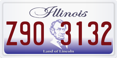 IL license plate Z903132