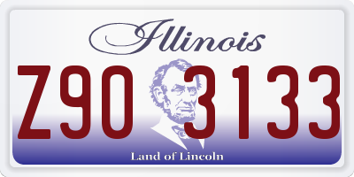 IL license plate Z903133