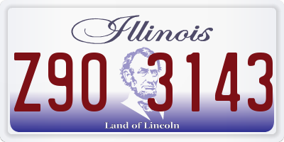 IL license plate Z903143