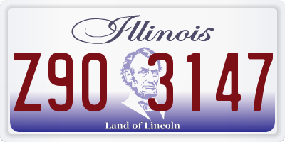 IL license plate Z903147