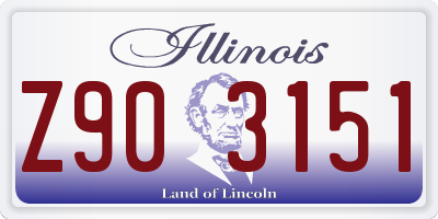 IL license plate Z903151