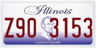 IL license plate Z903153