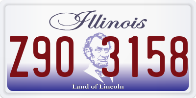 IL license plate Z903158
