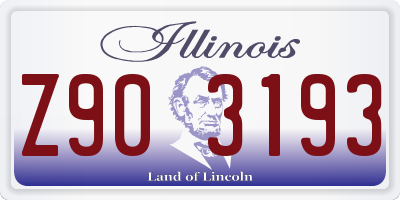 IL license plate Z903193