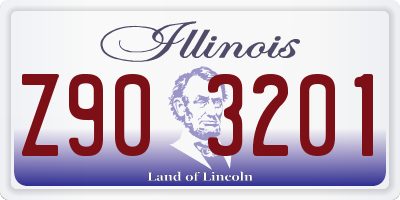 IL license plate Z903201