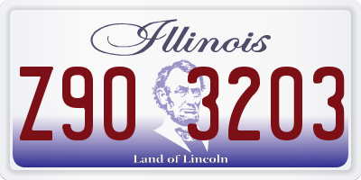 IL license plate Z903203
