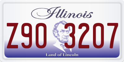 IL license plate Z903207