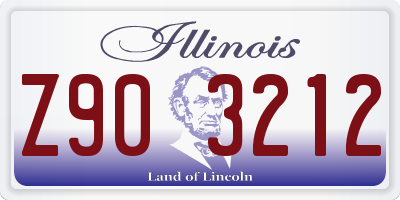 IL license plate Z903212