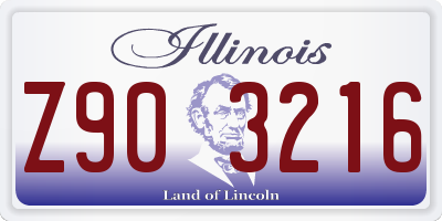 IL license plate Z903216
