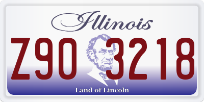 IL license plate Z903218
