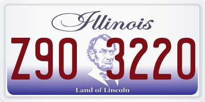 IL license plate Z903220