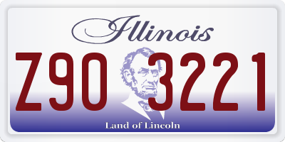 IL license plate Z903221