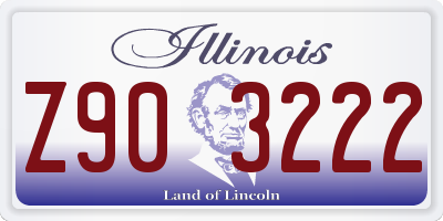 IL license plate Z903222