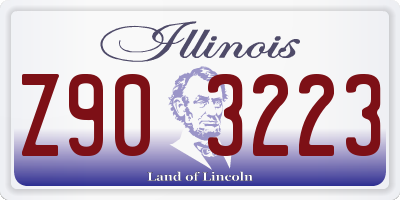 IL license plate Z903223