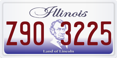 IL license plate Z903225