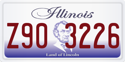 IL license plate Z903226