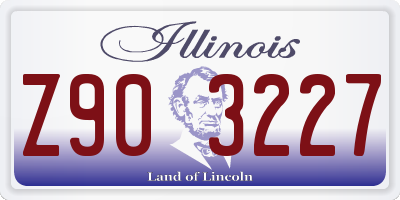 IL license plate Z903227