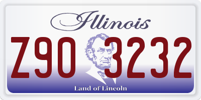IL license plate Z903232