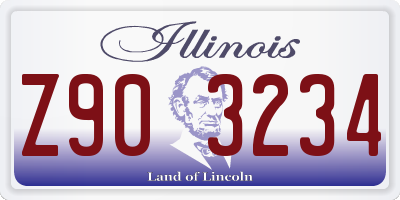 IL license plate Z903234