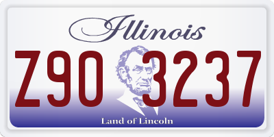 IL license plate Z903237