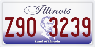 IL license plate Z903239