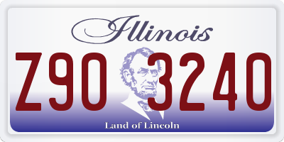 IL license plate Z903240