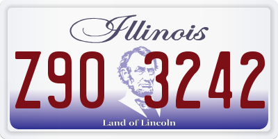 IL license plate Z903242