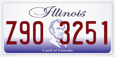 IL license plate Z903251