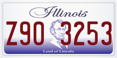 IL license plate Z903253