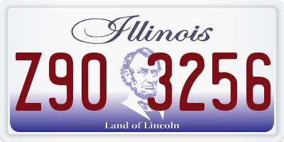 IL license plate Z903256