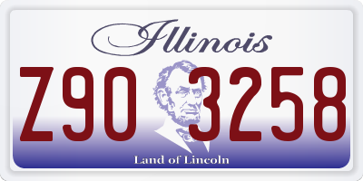 IL license plate Z903258
