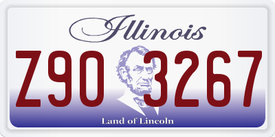 IL license plate Z903267