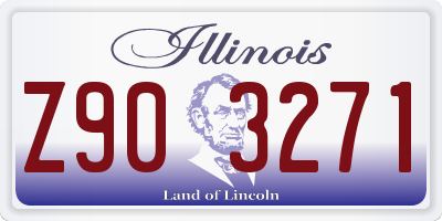 IL license plate Z903271