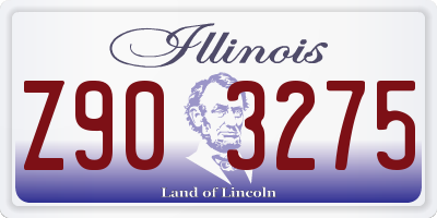 IL license plate Z903275