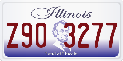 IL license plate Z903277