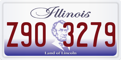 IL license plate Z903279