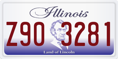 IL license plate Z903281