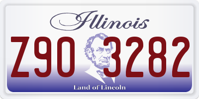 IL license plate Z903282