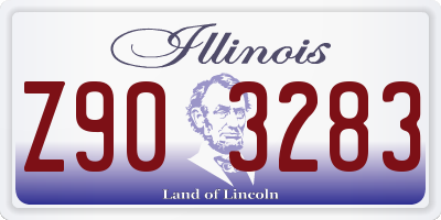 IL license plate Z903283