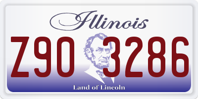IL license plate Z903286