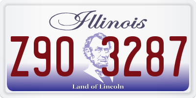 IL license plate Z903287