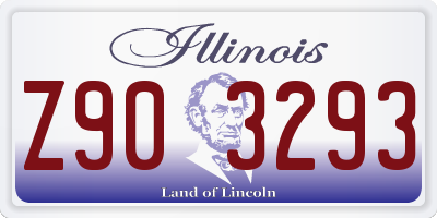 IL license plate Z903293