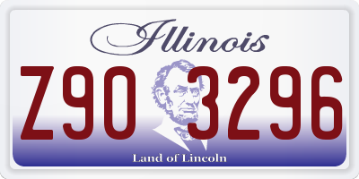 IL license plate Z903296
