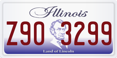 IL license plate Z903299