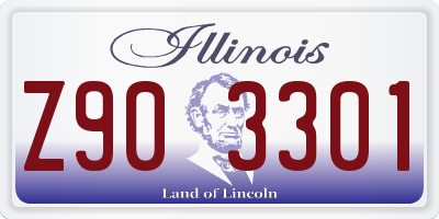 IL license plate Z903301