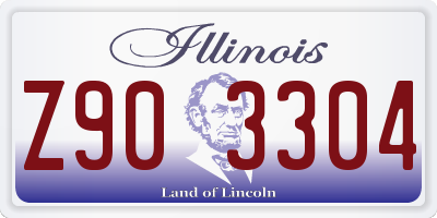IL license plate Z903304
